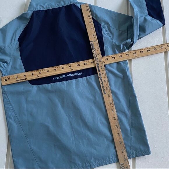 Under Armour Lightweight Full Zip Polyester Windbreaker Jacket Size Small - Picture 9 of 11